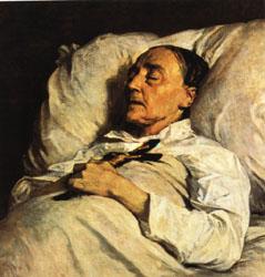 Henri Regnault Mme. Mazois ( The Artist s Great-Aunt on Her Deathbed ) China oil painting art